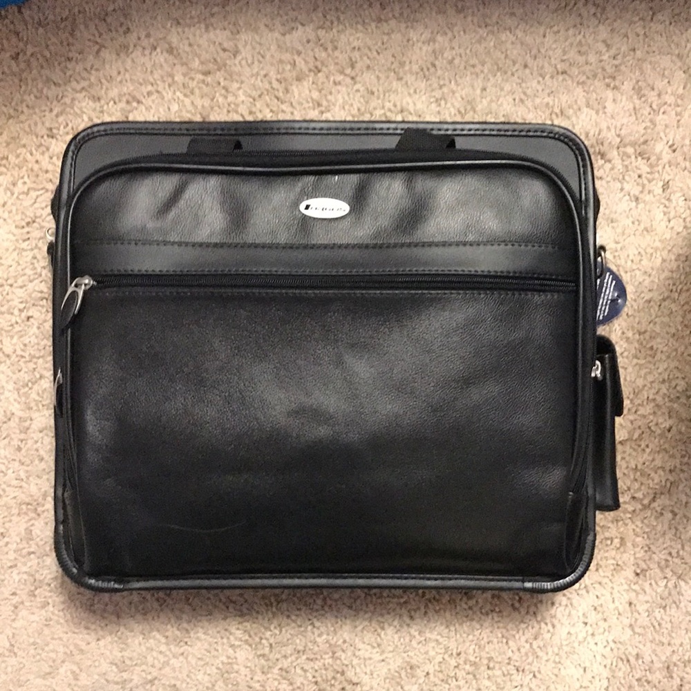 Targus black computer case brief case satchel